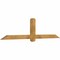 Ekena Millwork Eugene Rough Sawn Timber Gable Bracket, Western Red Cedar, 84"W x 21"H x 4"D x 4"F, 6/12 Pitch GBW084X21X0404EUG00RWR - alternate 2